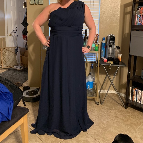 Navy blue bridesmaids dress - Picture 2 of 3